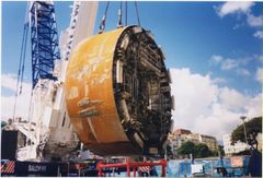 TBM rams being removed from Storm Drain c2000